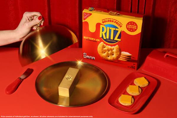 Ritz giving away 24-karat gold bar in honor of new butter-flavored crackers
