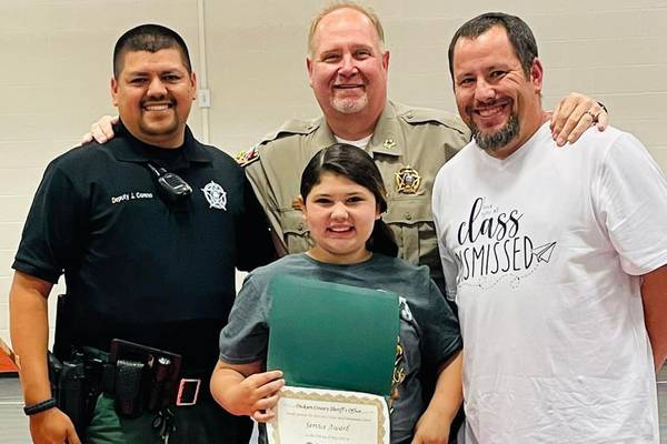 Tennessee fourth grader honored for helping to save teacher from choking